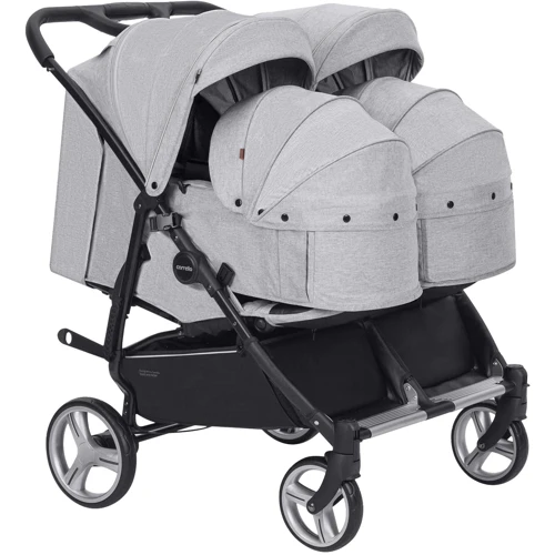 Универсальная коляска 2 в 1 для двойни Carrello Connect Rock Gray (CRL-5502/1) фото 11