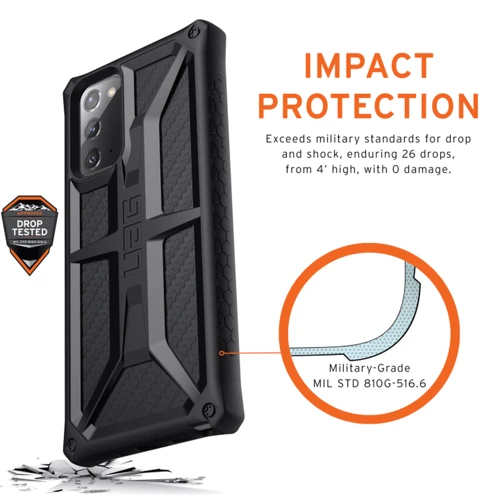Чехол для телефонов Urban Armor Gear UAG Monarch Carbon Fiber (212191114242) for Samsung N980 Galaxy Note 20: Пленка в комплекте нет