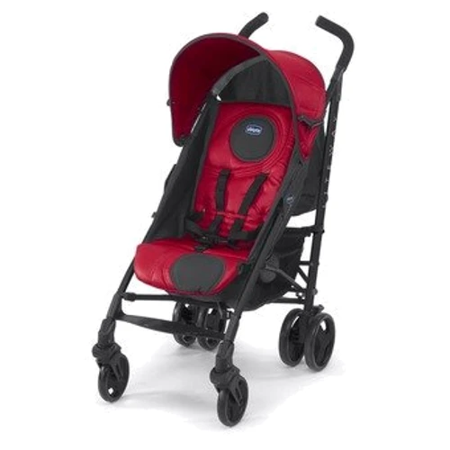 Коляска-тростина Chicco Lite Way Top + бампер (червоний) (60888.93)