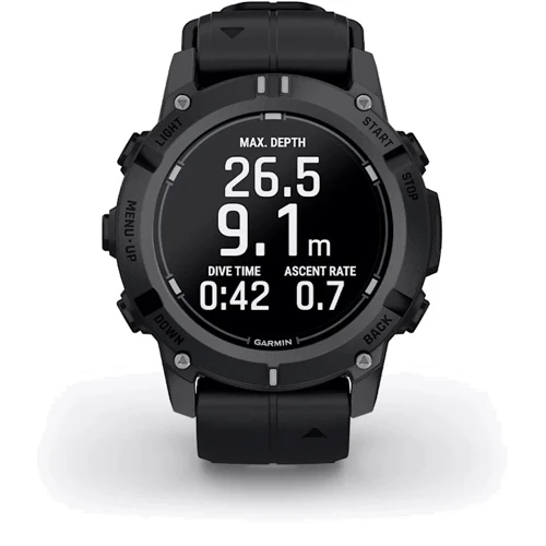 Смарт-часы Garmin Descent G2 Black with Black Band (010-02986-00): Материал ремешка Силикон