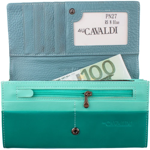 Жіночий гаманець 4U Cavaldi бірюзовий (DNKPN27-RSN-blue) фото 6