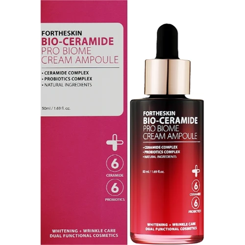 Fortheskin Bio-Ceramide Pro Biome Cream Ampoule Крем-сироватка для обличчя з керамідами 50 ml