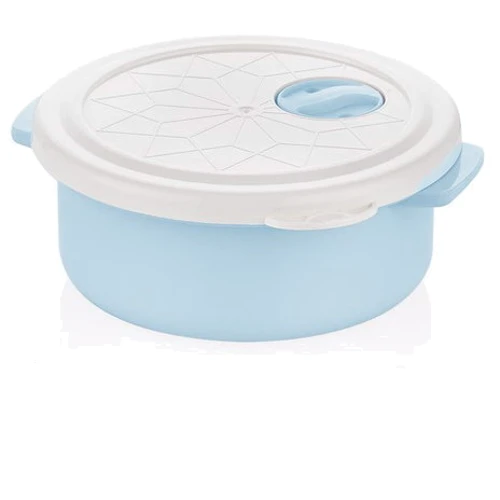Емкость для хранения BAGER B White/Blue круглая 750 мл (BG-418 B)