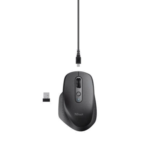 Мышь Trust Ozaa Rechargeable Black (23812): Вес 99 г