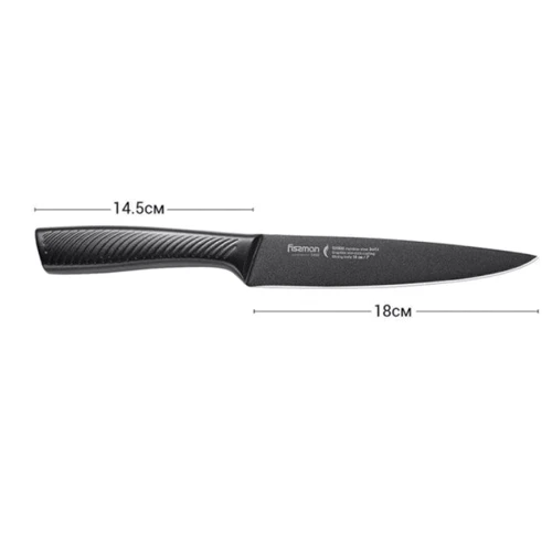 Нож Fissman Shinai graphite 18 см (2480): Лезвие Нержавеющая сталь