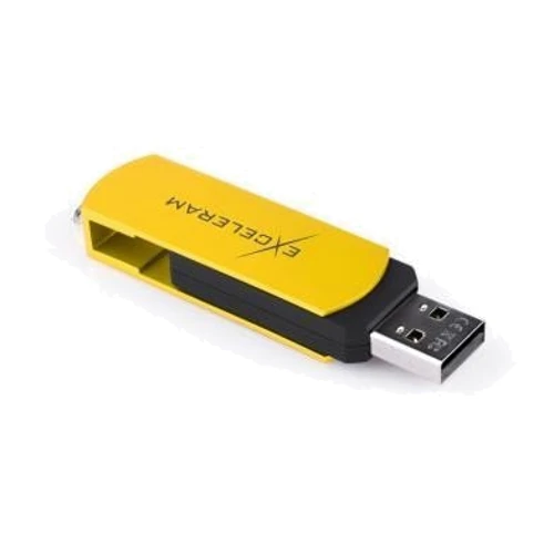 USB-флешка eXceleram 16GB P2 Series USB 2.0 Yellow2/Black (EXP2U2Y2B16) фото 4