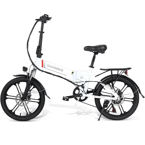 Електровелосипед міський SAMEBIKE 20LVXD30-II (350 Вт, 10 А/год, 48 В), колеса 20", білий: Діаметр коліс, дюймів 20