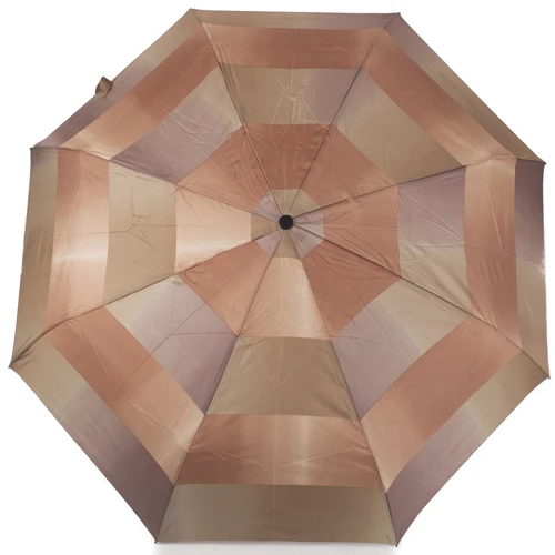 Зонт женский механический компактный Happy Rain коричневый (U42655-4)