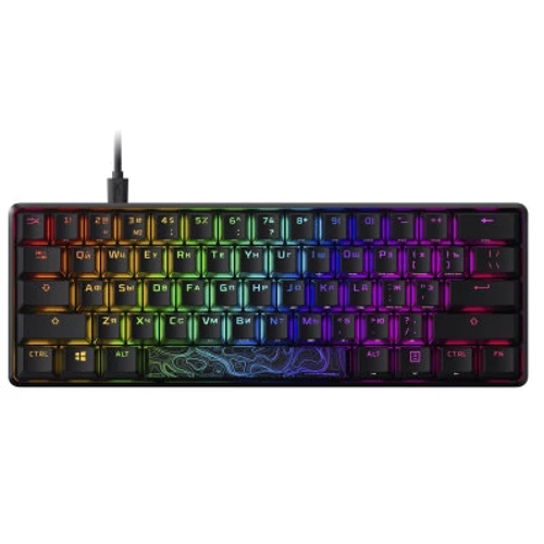Клавиатура HyperX Alloy Origins 60 (HKBO1S-RB-RU/G, 4P5N0AA): Количество клавиш 60
