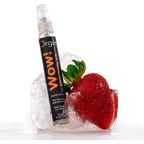 Спрей для орального секса Orgie – Wow! Strawberry Ice (10 мл) с охлаждающим эффектом