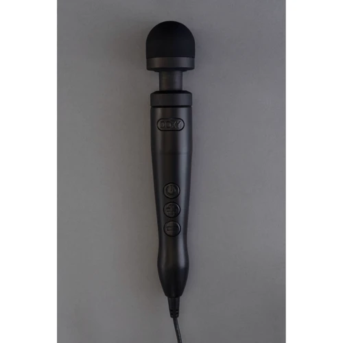 Вибромассажер DOXY Die Cast 3 Matt Black, очень мощный, питание 220В, металлический корпус