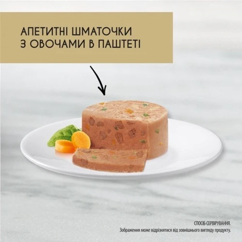 Влажный корм GOURMET Gold для взрослых кошек кусочки в паштете с уткой, морковью и шпинатом 24х85 г (7613033728778) фото 7