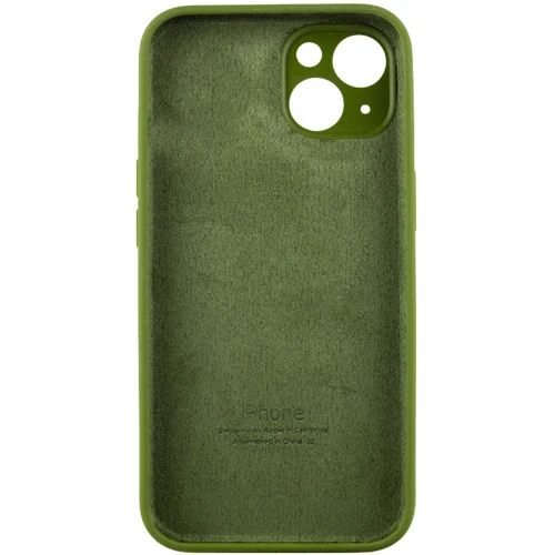 Чехол для iPhone Mobile Case Silicone Case Full Camera Protective Dark Olive for iPhone 15: Тип чехла накладка на заднюю часть