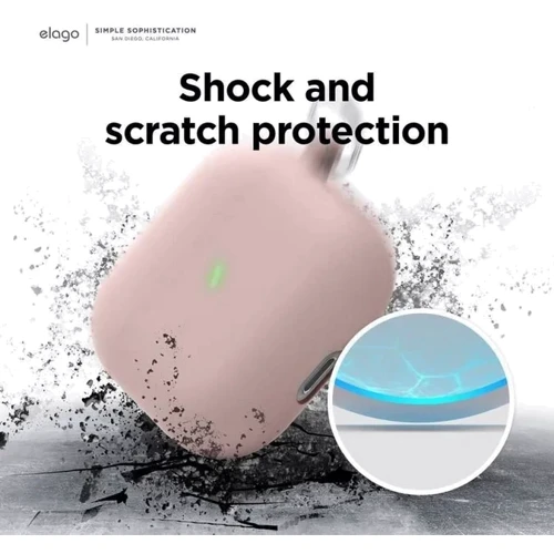 Чехол Elago Liquid Hybrid Case with Keychain Lovely Pink (EAP3RH-HANG-LPK) for Airpods 3 фото 4