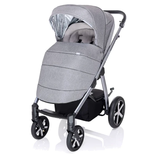 Универсальная коляска 2в1 Baby Design Husky NR 07 GRAY: Ширина шасси 60 см