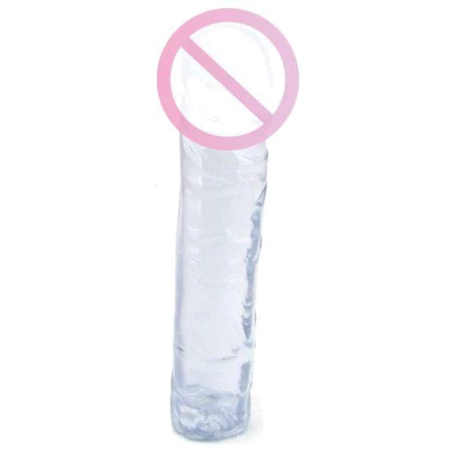 Фаллоимитатор Crystal Jellies 8" Classic, 20х4 см, прозрачный