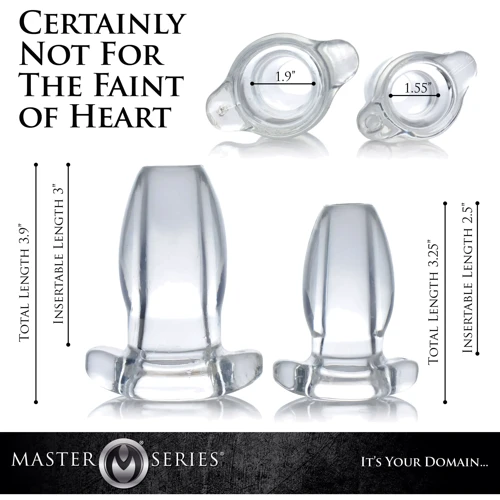 Анальная пробка-тоннель Master Series Clear Hollow Anal Plug (прозрачный)