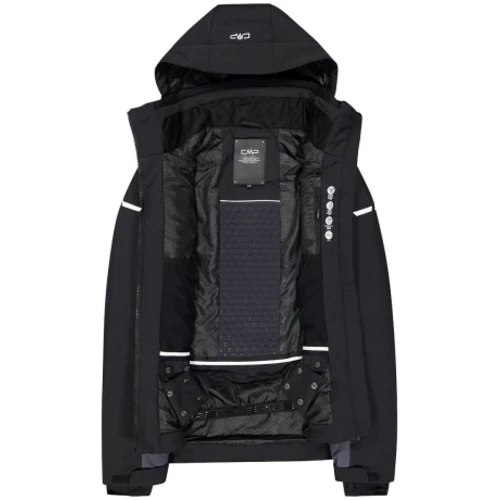 Гірськолижна куртка CMP Man Jacket Zip Hood (31W0337-U901) 58 чорна з капюшоном: Вид Гірськолижні куртки