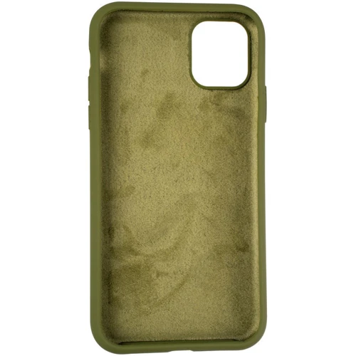 Чехол для iPhone TPU Silicone Case Full Soft Pinery Green for iPhone 13 Pro Max: Цвет зеленый