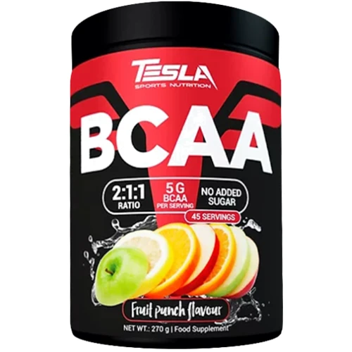 Аминокислота для спорта Tesla Nutrition BCAA 270g / 45 servings / Fruit Punch