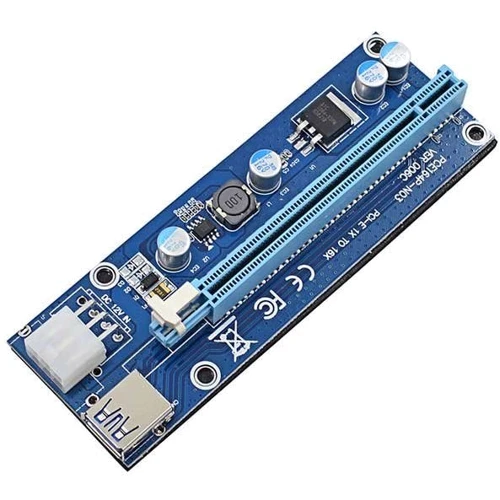 Комплектующие для майнинга Riser 6pin PCI-E 1x to 16