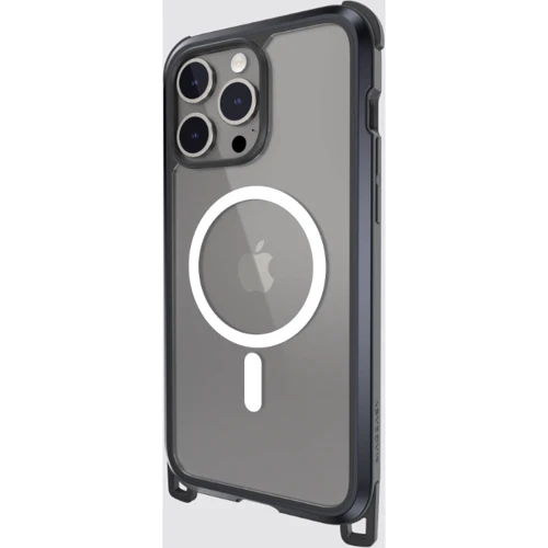 Чехол для iPhone SwitchEasy Odyssey M + Strap Rugged Utility MagSafe Case Metal/Black (MPH56P173EC23) for iPhone 15 Pro: Цвет черный