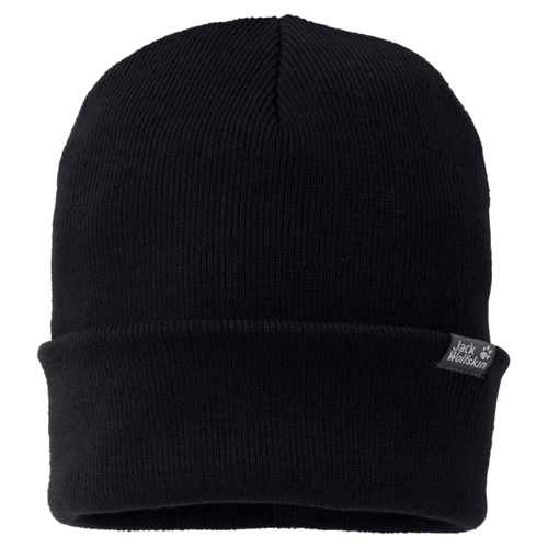 Шапка Jack Wolfskin Rib Hat черная (1903891_6000)