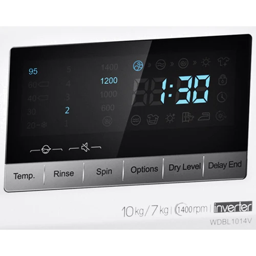 Стиральная машина Hisense WDBL1014V: Сушка есть