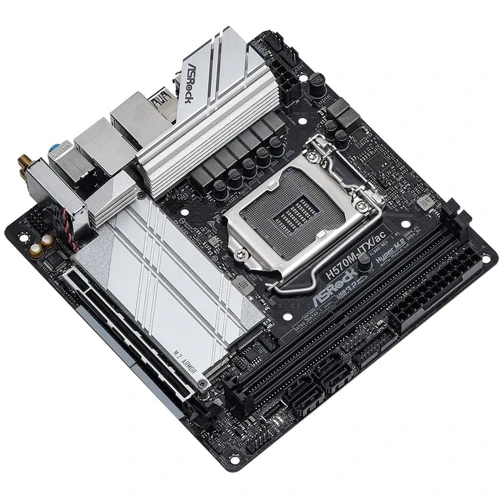 ASRock H570M-ITX/AC: Роз'єми на задній панелі USB 2.0, USB 3.2 Gen 2, USB Type-C