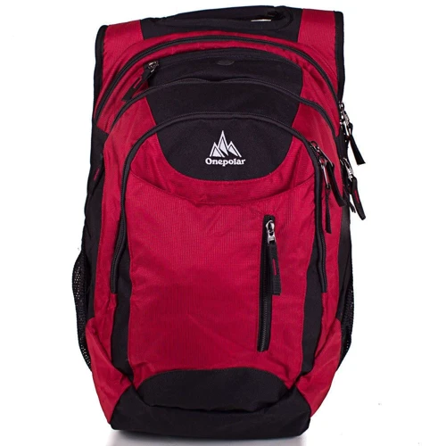 Мужской рюкзак Onepolar красный (W1359-red): Фактура Тканая