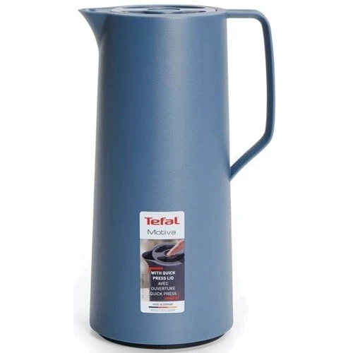 Термос Термокувшин Tefal Motiva 1 л голубой (N4170310): Пробка кнопка-клапан