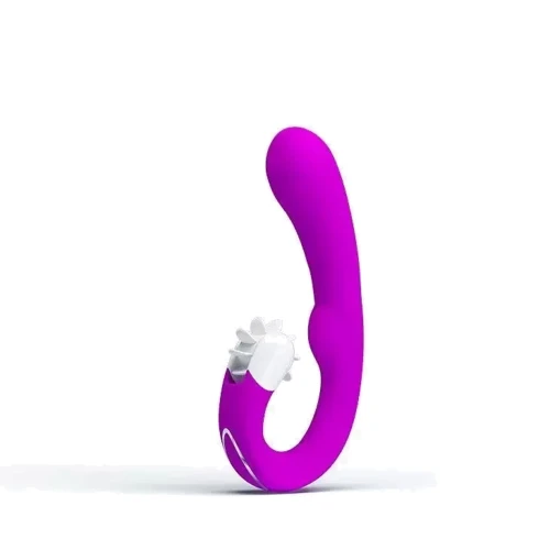 Вибратор с клиторальным стимулятором-ротатором Pretty Love - Magic Tongue, BI-040059
