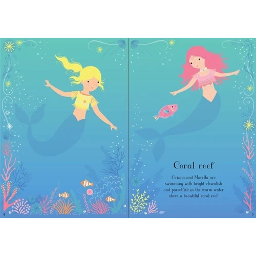 Little Sticker Dolly Dressing Mermaid / Книга з наклейками Русалочка: Виробник Usborne