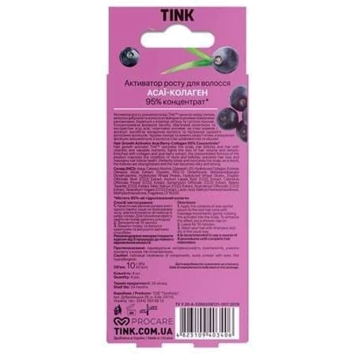 Tink Superfood For Hair Концентрированный активатор роста для волос 10 ml х 4 шт: Пол Для женщин