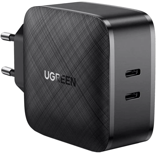 Зарядное устройство Ugreen Wall Charger 2хUSB-C CD216 66W Black (70867)