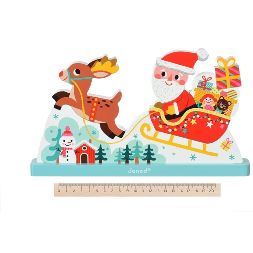 Пазл вертикальный Janod Сани Санта Клауса (J08025)