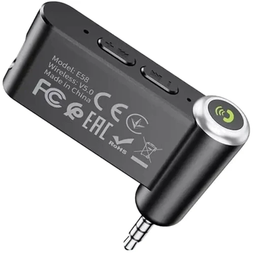FM-трансмітер Hoco E58 Magic music car AUX BT receiver Black фото 2