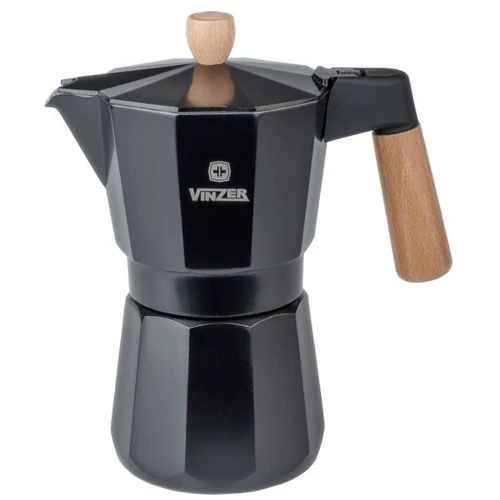 Кофеварка гейзерная VINZER Latte Nero 6 чашек (89382)