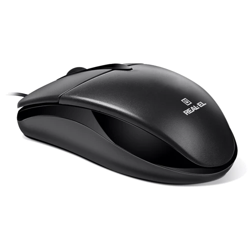 Мышь REAL-EL RM-214 Black (EL123200039): Интерфейс подключения USB