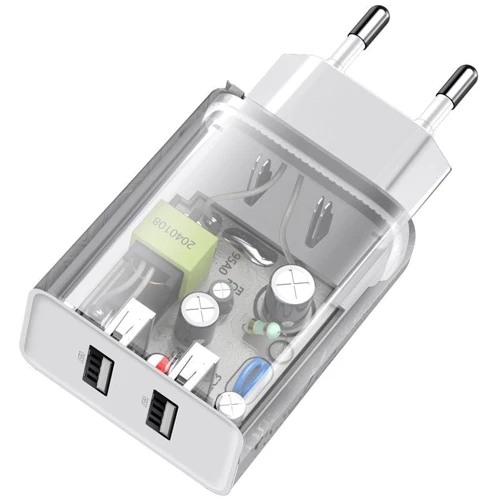 Зарядное устройство Baseus USB Wall Charger Speed Mini 2xUSB 2.1A 10.5W White (CCFS-R02): Тип сетевое