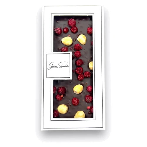 Шоколад черный Laviva Chocolate без сахара Dark chocolate without sugar "Huzelnut" 73 % "Фундук" 70 г (UA-0052)
