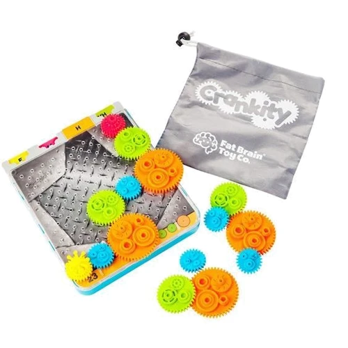 Головоломка Разноцветные шестерёнки FatBrainToys Crankity (F140ML)