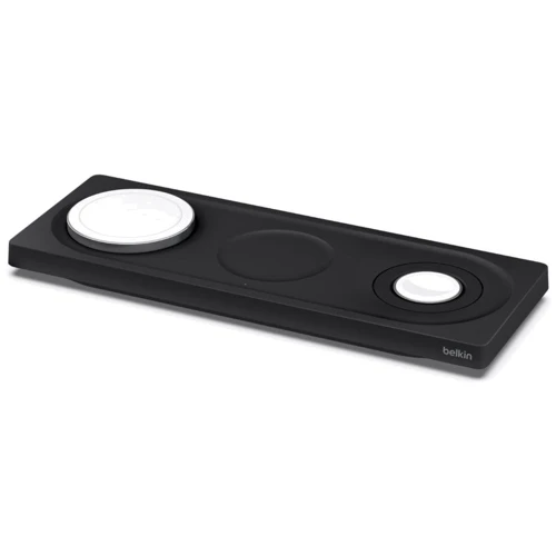 Зарядное устройство Belkin Wireless Charger Base Station Black (WIZ016VFBK) for iPhone 16 I 15 I 14 I 13 I 12 series, Apple Watch and Apple AirPods: Кабель в комплекте отсоединяемый
