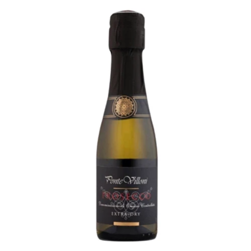Вино ігристе PONTE VILLONI PROSECCO SPUMANTE EXTRA DRY, біле екстра сухе, 0.2л 10.5% (STA8052783850459)
