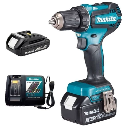 Шуруповерт Makita DDF485FYX3: Тип патрона быстрозажимной