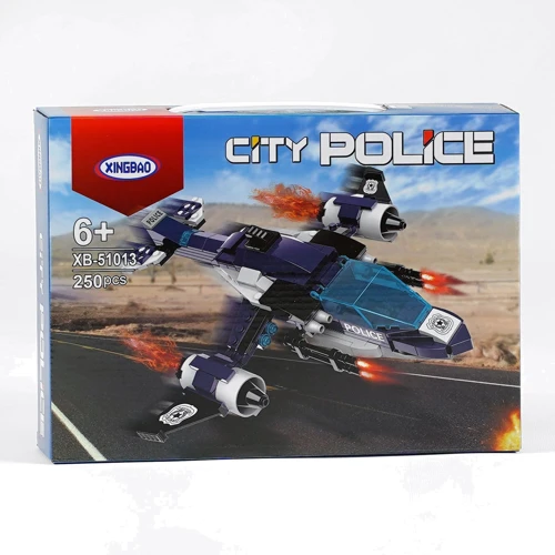 Конструктор Самолет полиции, 250 деталей (XB – 51013): Производитель Noname