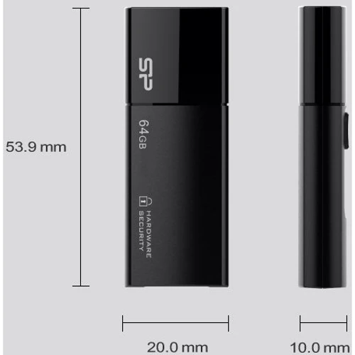 USB-флешка Silicon Power 64GB Secure G50 USB 3.0 Black (SP064GBUF3G50V1K) фото 4