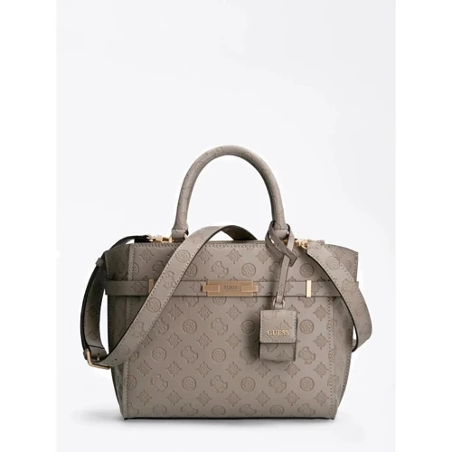 Женская сумка тоут Guess Bea Society Satchel серая (HWVS8132060-TAU)