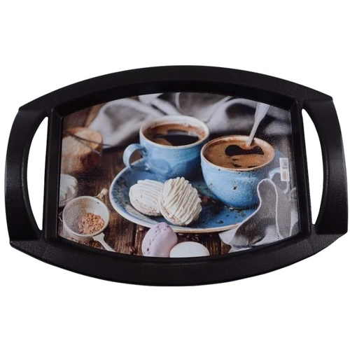Поднос Violet House 0081 Coffee 32х44.5х8 см (0081 СOFFEE ): Материал полипропилен
