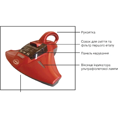 Пилосос Raycop RS 300 Red: Вага 2.3 кг